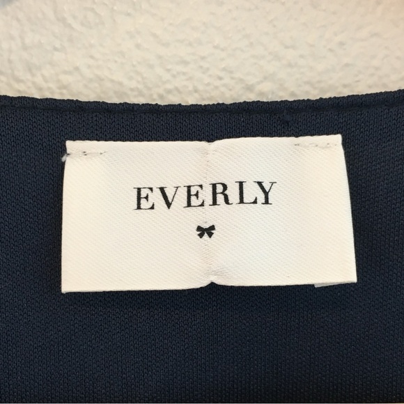 Everly | Dark Blue w/ Golden Yellow Floral Top - Picture 8 of 9